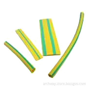 Yellow &amp; Green Heat Shrinkable Tubing